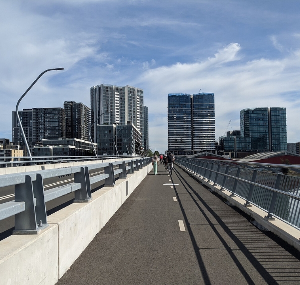 Commercial buildings in Wentworth Point and Clyde, NSW